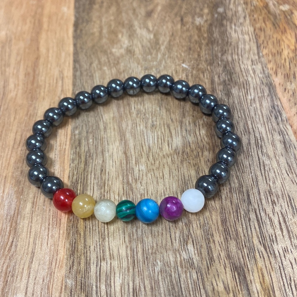 Hematite Chakra Bracelet - handmade